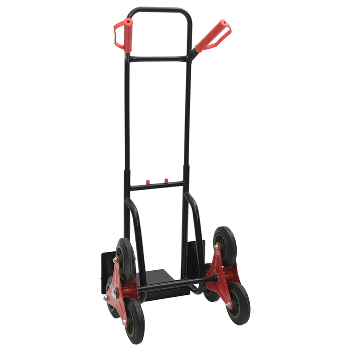 Carrello Manuale Nero e Rosso 64.5 x 49.5 x 114 cm Acciaio 4019019