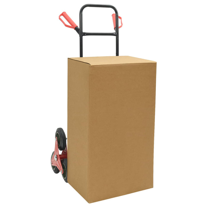 Carrello Manuale Nero e Rosso 64.5 x 49.5 x 114 cm Acciaio 4019019
