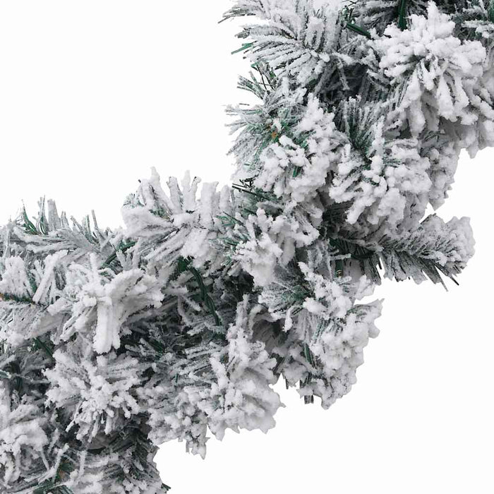 Ghirlanda Natalizia con Luci a LED 5 m in PVC Verde