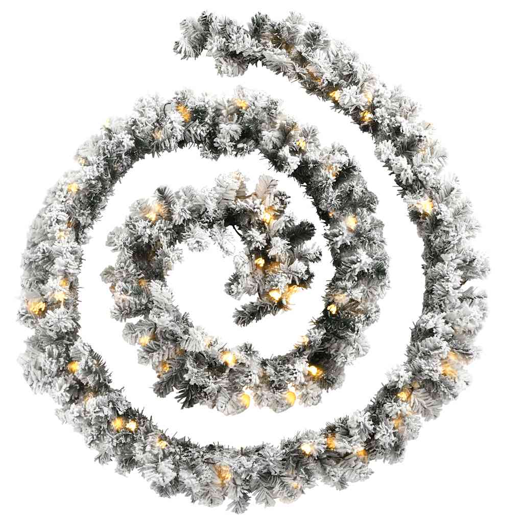 vidaXL Ghirlanda Natalizia con Luci a LED 10 m in PVC Verde