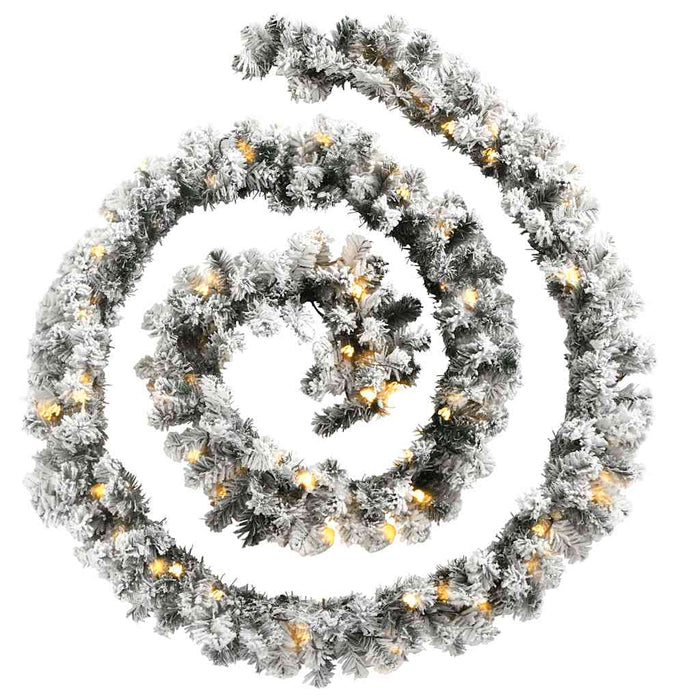 vidaXL Ghirlanda Natalizia con Luci a LED 10 m in PVC Verde