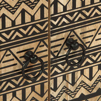 vidaXL Set Mobili da Bagno 2pz in Legno Massello di Mango