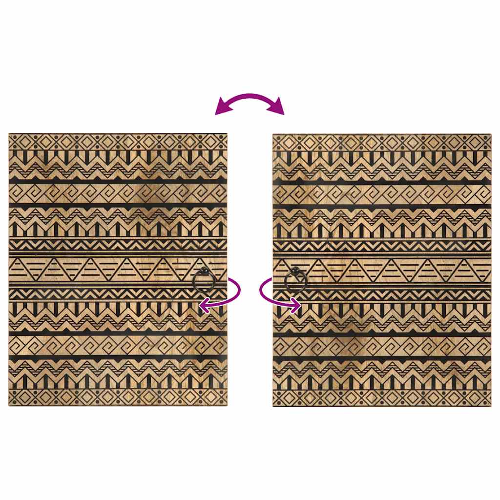 vidaXL Set Mobili da Bagno 4 pz in Legno Massello di Mango