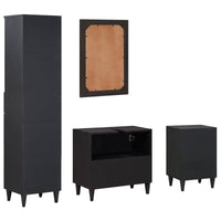 Set di Armadi da Bagno con porta 4 pcs Legno di mango massello 3310143