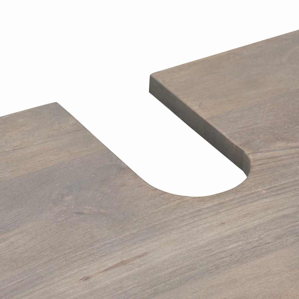 vidaXL Set di mobili per il bagno 4 pcs Grigio 62 x 33 x 58 cm