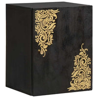 Set di Armadi da Bagno 5 pcs Nero Legno di mango massello 3310162