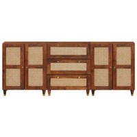 vidaXL Set di Sideboard 3 pcs Marrone 180 x 33 x 75 cm