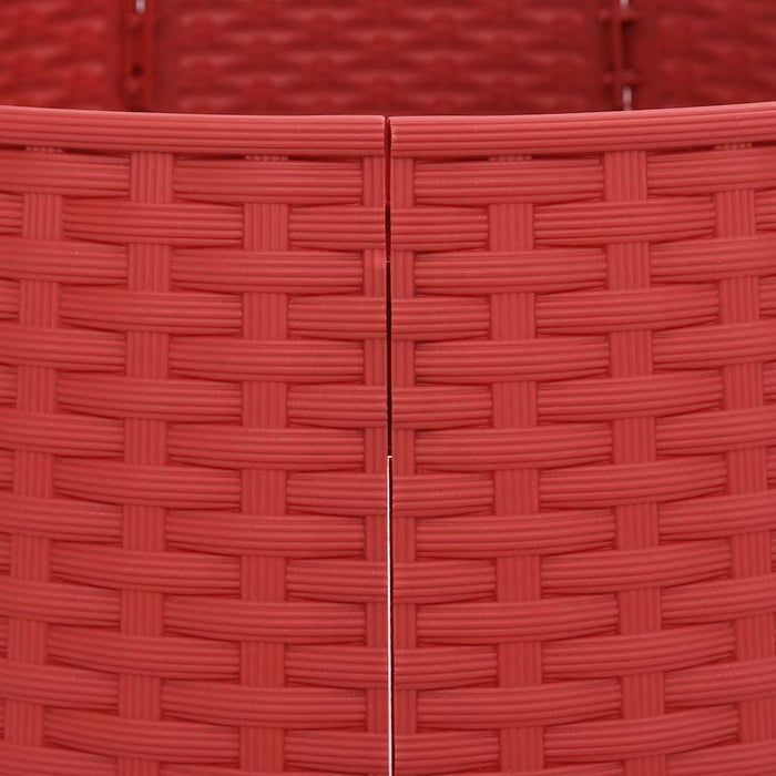 Gonna per Albero di Natale Rossa Ø56x23 cm in Plastica