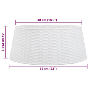 Gonna per Albero di Natale Bianca Ø56x23 cm in Plastica 4019953