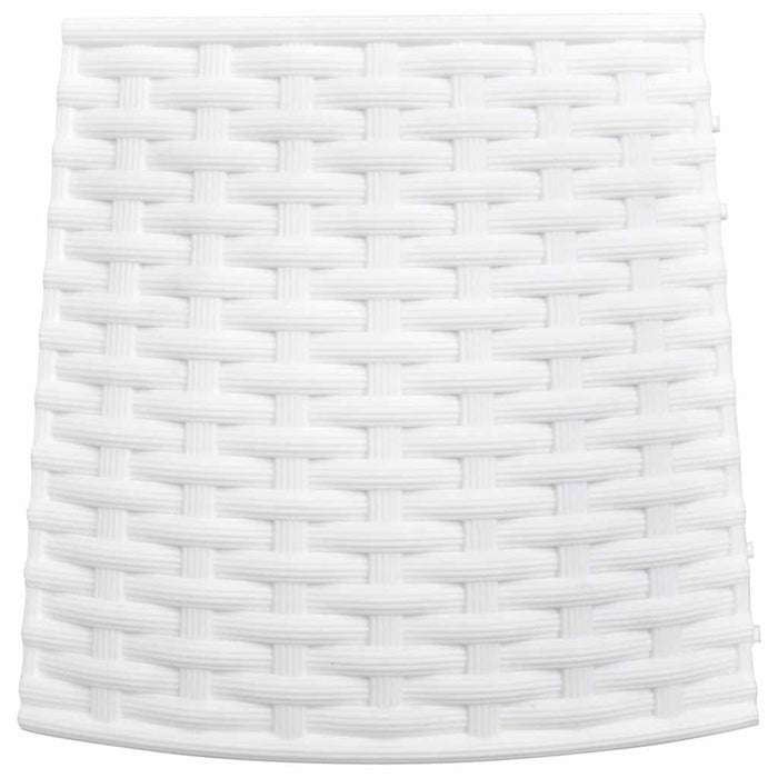 vidaXL Gonna per Albero di Natale Bianca Ø65x23 cm in Plastica