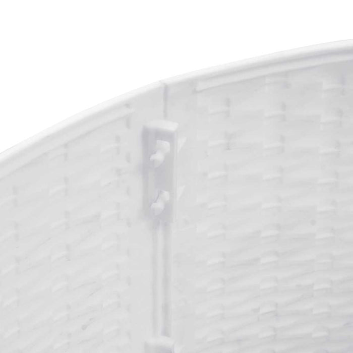 vidaXL Gonna per Albero di Natale Bianca Ø65x23 cm in Plastica