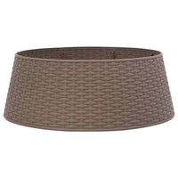 vidaXL Gonna per Albero di Natale Marrone Ø65x23 cm in Plastica