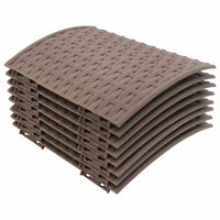 vidaXL Gonna per Albero di Natale Marrone Ø65x23 cm in Plastica