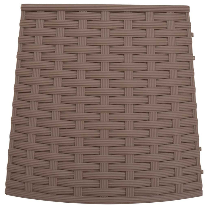 vidaXL Gonna per Albero di Natale Marrone Ø65x23 cm in Plastica