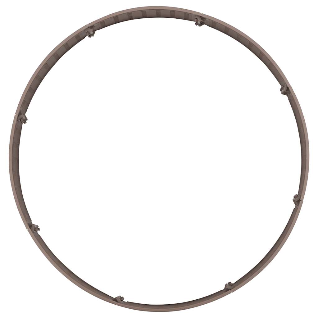 vidaXL Gonna per Albero di Natale Marrone Ø65x23 cm in Plastica