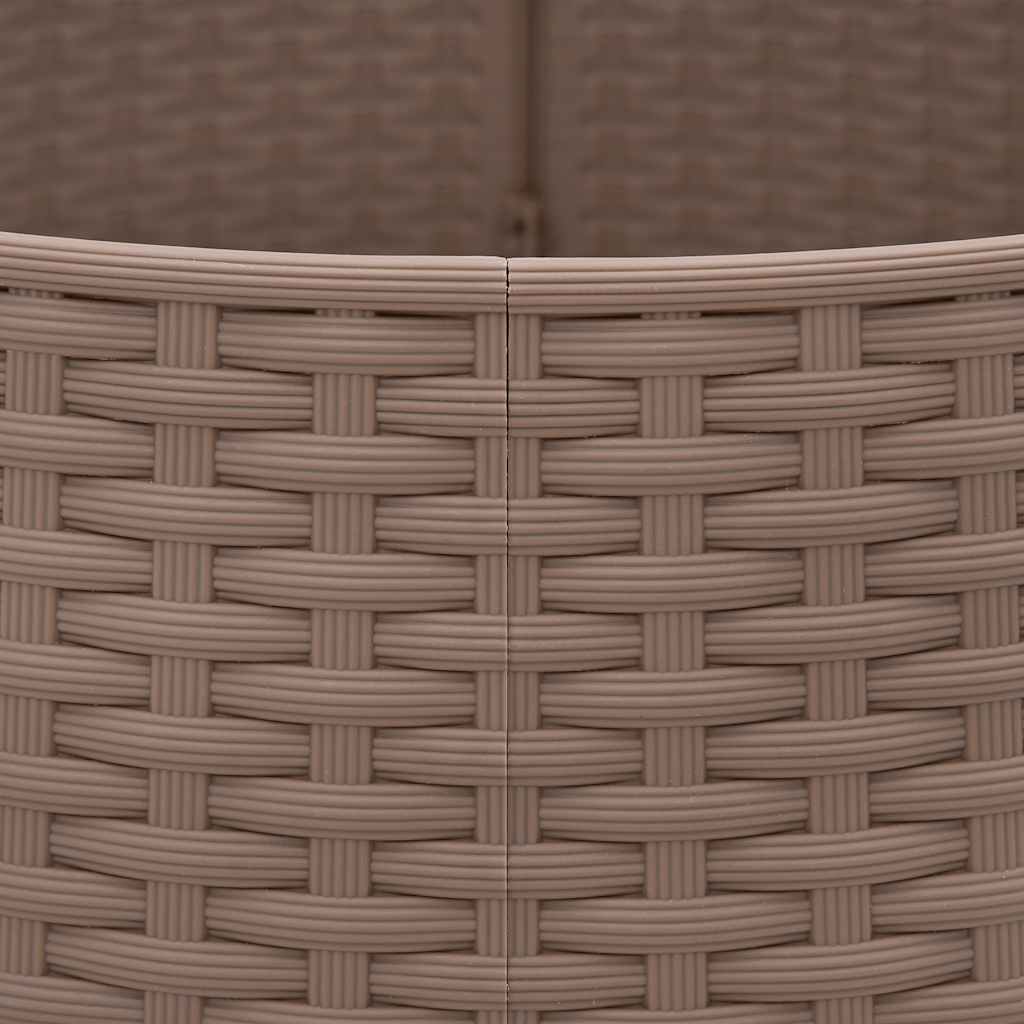 vidaXL Gonna per Albero di Natale Marrone Ø65x23 cm in Plastica