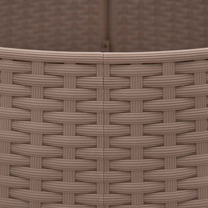 vidaXL Gonna per Albero di Natale Marrone Ø65x23 cm in Plastica