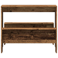 Set Tavolo da Pranzo e Panche 3 pz Legno Antico in Truciolato 855538