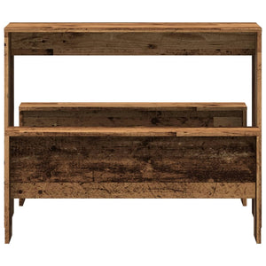 Set Tavolo da Pranzo e Panche 3 pz Legno Antico in Truciolato 855538