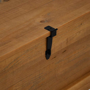 Cassapanca HALDEN 91x91x47 cm in Legno Massello di Pino