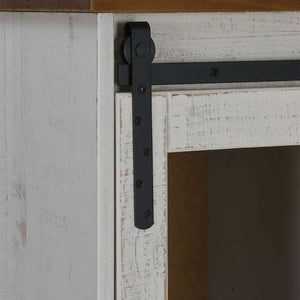 vidaXL Credenza HALDEN con Anta Scorrevole 80x40x80 cm Legno Massello