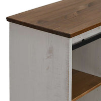 vidaXL Credenza HALDEN con Anta Scorrevole 80x40x80 cm Legno Massello