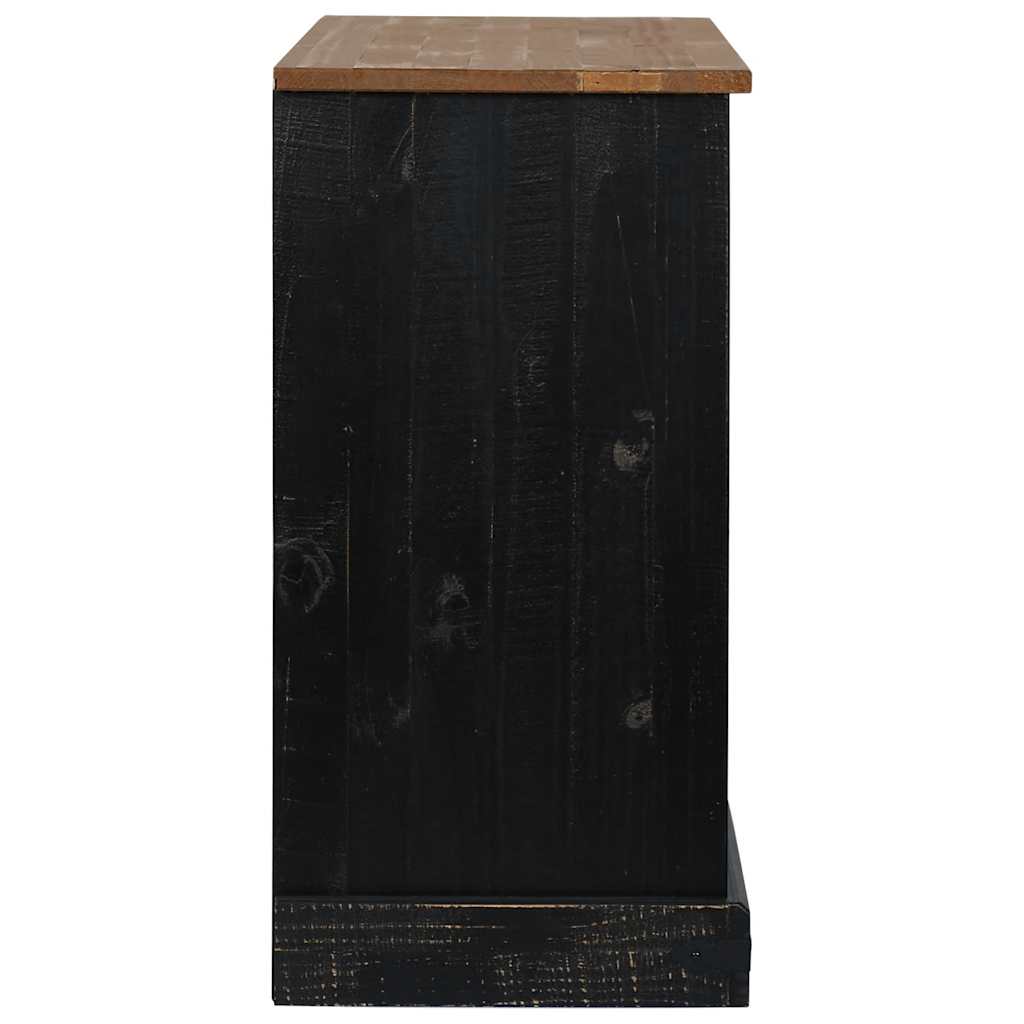 Credenza HALDEN 2 Ante Scorrevoli 112x40x80 cm Legno Massello 4018428