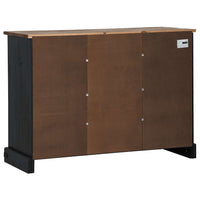 vidaXL Credenza HALDEN 2 Ante Scorrevoli 112x40x80 cm Legno Massello