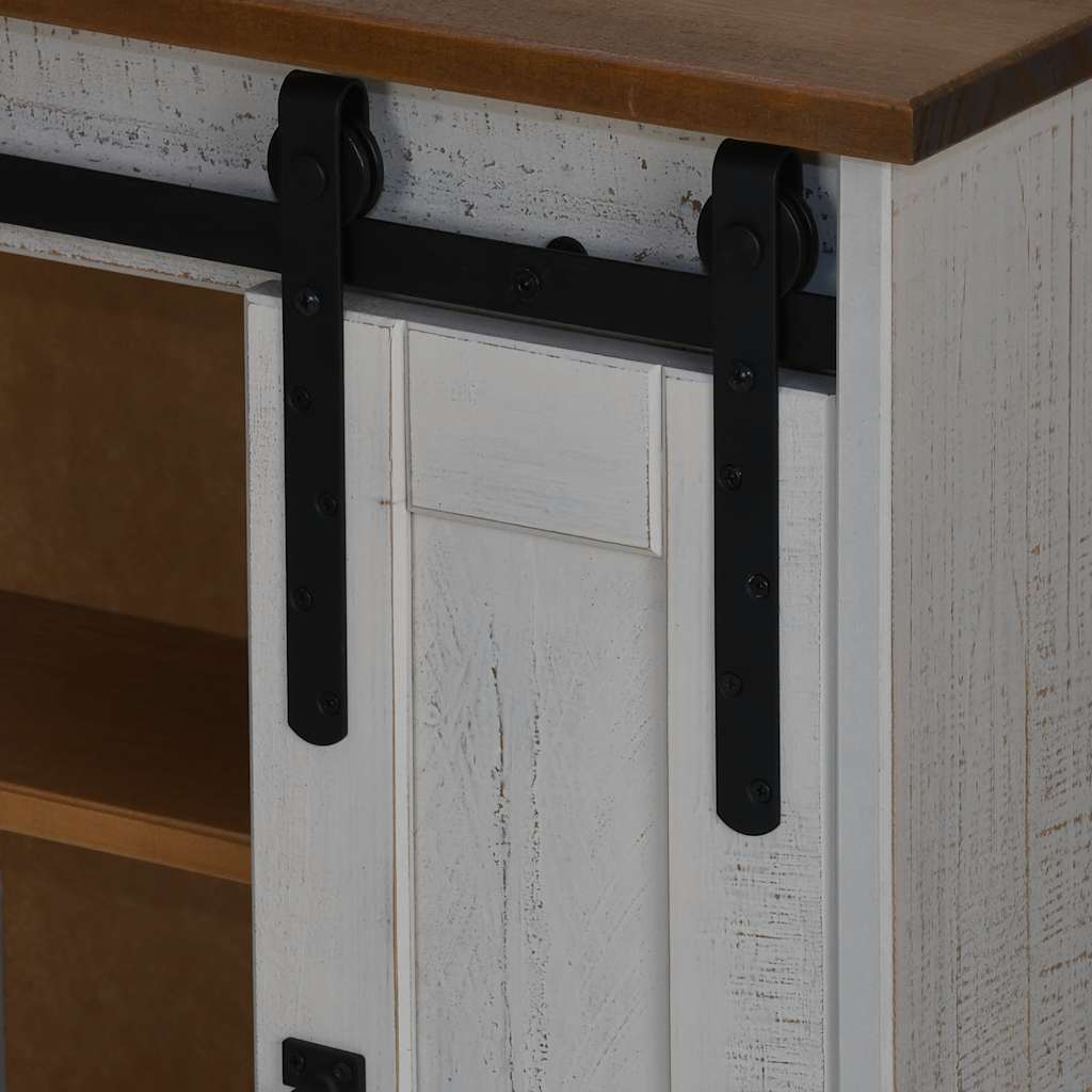 Pensile HALDEN con Anta Scorrevole Bianco 49x22,5x70 cm in Pino 4018438