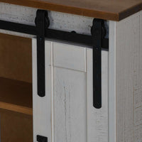 Pensile HALDEN con Anta Scorrevole Bianco 49x22,5x70 cm in Pino 4018438