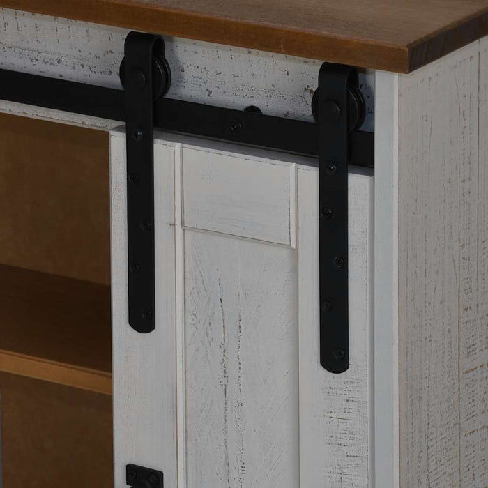 Pensile HALDEN con Anta Scorrevole Bianco 49x22,5x70 cm in Pino 4018438