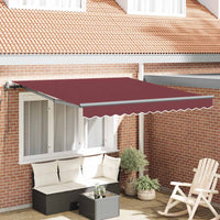Tenda da Sole Retrattile Automatica Bordò 300x250 cm 3310181