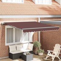 Tenda da Sole Retrattile Automatica Marrone 300x250 cm 3310203
