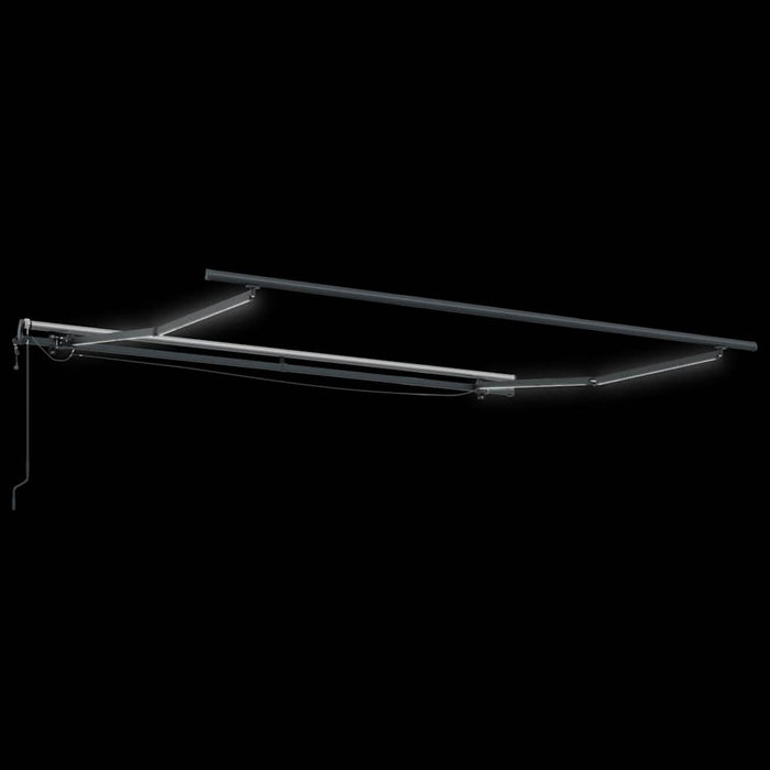 Tenda da Sole Retrattile Automatica con LED Marrone 300x250 cm 3310204