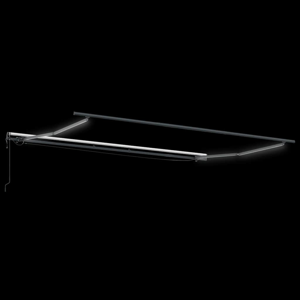 Tenda da Sole Retrattile Automatica con LED Marrone 400x300 cm 3310211