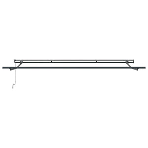 Tenda da Sole Retrattile Manuale Antracite e Bianco 500x300 cm 3310238