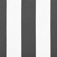 Tenda da Sole Retrattile Manuale Antracite e Bianco 500x300 cm 3310238