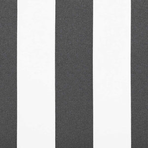 Tenda da Sole Retrattile Manuale Antracite e Bianco 500x300 cm 3310238