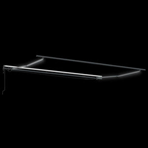 Tenda Retrattile Automatica LED Antracite e Bianco 500x300 cm 3310241