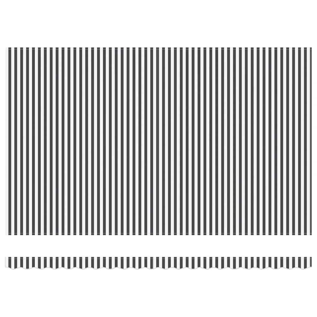 Tenda Retrattile Automatica LED Antracite e Bianco 500x300 cm 3310241