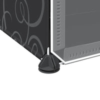 vidaXL Organizzatore Portaoggetti con 9 Cubi e Ante Trasparenti in PP