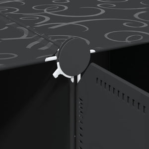 vidaXL Organizzatore Portaoggetti con 12 Cubi e Aste per Appendere PP