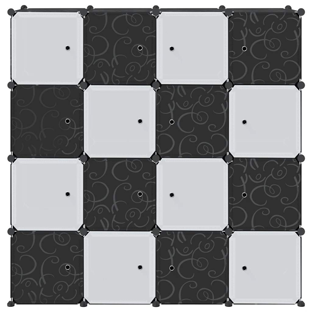 Organizzatore Portaoggetti con 16 Cubi e Aste per Appendere PP 4019584