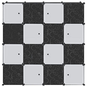 Organizzatore Portaoggetti con 16 Cubi e Aste per Appendere PP 4019584