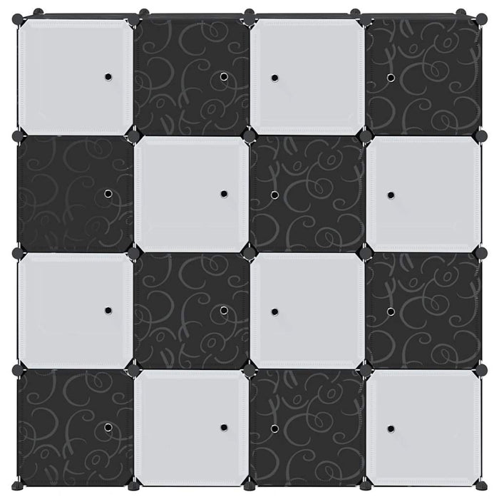 Organizzatore Portaoggetti con 16 Cubi e Aste per Appendere PP 4019584