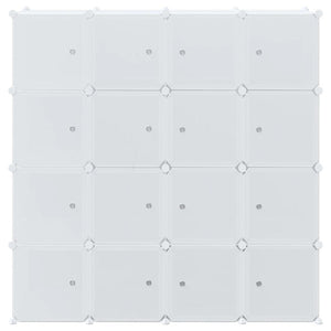 Organizzatore Portaoggetti con 16 Cubi e Aste per Appendere PP 4019585