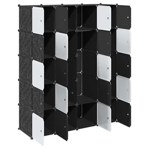 Organizzatore Portaoggetti con 20 Cubi e Aste per Appendere PP