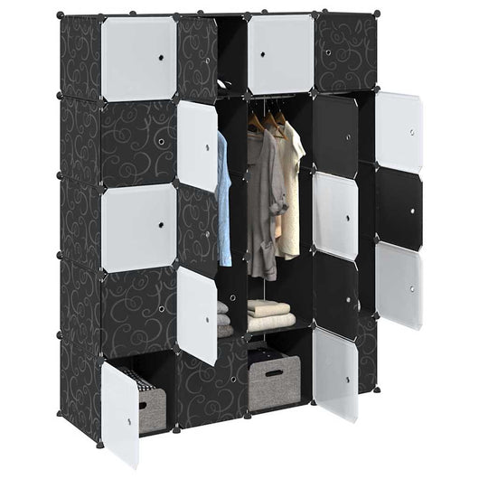 Organizzatore Portaoggetti con 20 Cubi e Aste per Appendere PP 4019586