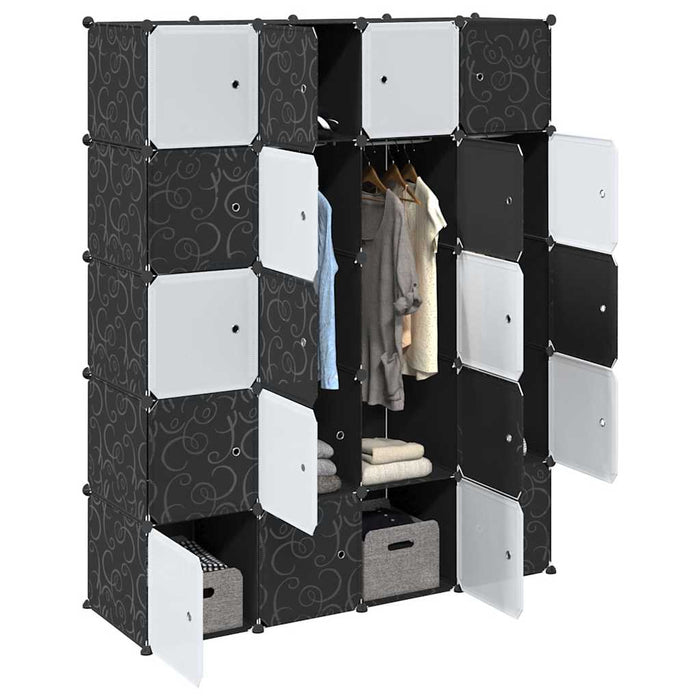 Organizzatore Portaoggetti con 20 Cubi e Aste per Appendere PP 4019586