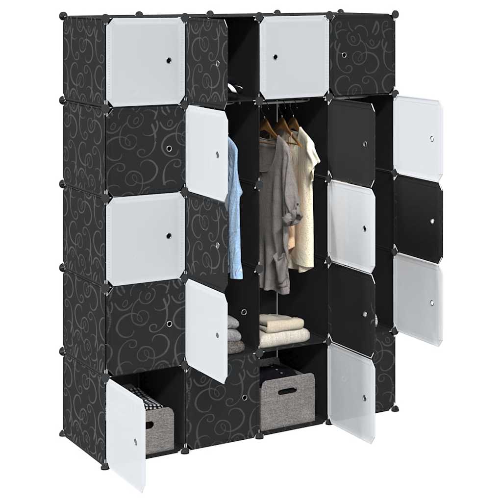 Organizzatore Portaoggetti con 20 Cubi e Aste per Appendere PP 4019586